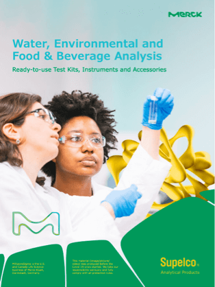 Análisis de alimentos y bebidas, Agua, Medio Ambiente Kits de prueba, instrumentos y accesorios listos para usar